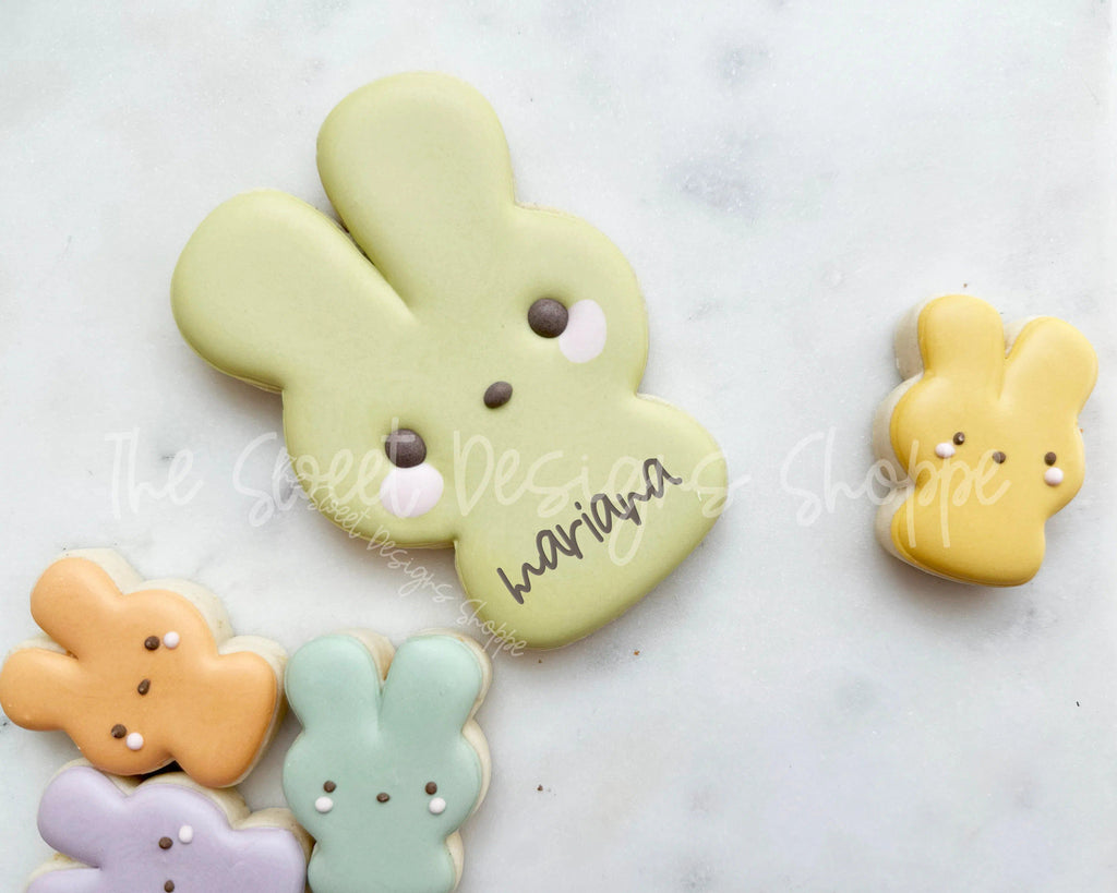 Cookie Cutters - Squished Marshmallow Bunny- Cookie Cutter - The Sweet Designs Shoppe - - ALL, Animal, Animals, Animals and Insects, Cookie Cutter, easter, Easter / Spring, Peep, Peeps, Promocode