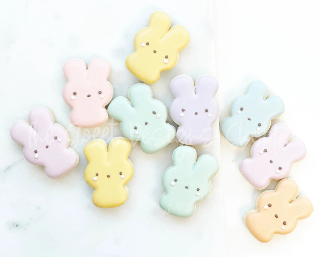 Cookie Cutters - Squished Marshmallow Bunny- Cookie Cutter - The Sweet Designs Shoppe - - ALL, Animal, Animals, Animals and Insects, Cookie Cutter, easter, Easter / Spring, Peep, Peeps, Promocode