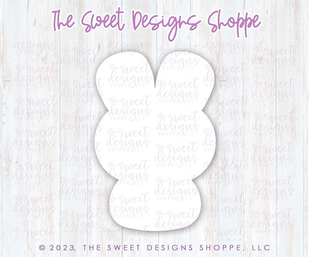 Cookie Cutters - Squished Marshmallow Bunny- Cookie Cutter - The Sweet Designs Shoppe - TSDS - - ALL,Animal,Animals,Animals and Insects,Cookie Cutter,easter,Easter / Spring,Peep,Peeps,Promocode,STL