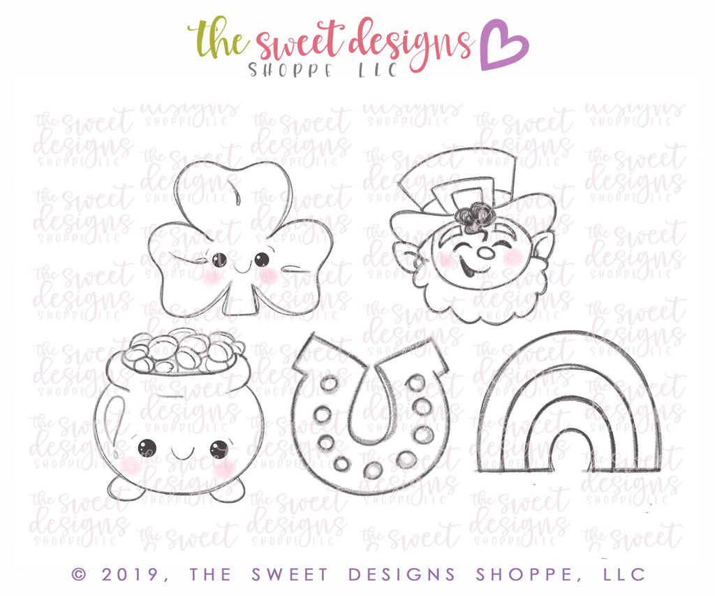 Cookie Cutters - St Patrick's Set One - Cookie Cutters - The Sweet Designs Shoppe - TSDS - - ALL,Cookie Cutter,Holiday,Love,Mini Sets,patrick,patrick's,Promocode,set,ST PATRICK,St. Pat,St. Patricks