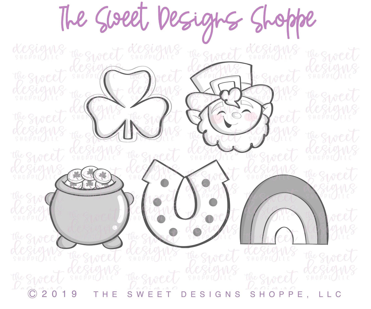 Cookie Cutters - St Patrick's Set One - Cookie Cutters - The Sweet Designs Shoppe - TSDS - - ALL,Cookie Cutter,Holiday,Love,Mini Sets,patrick,patrick's,Promocode,set,ST PATRICK,St. Pat,St. Patricks