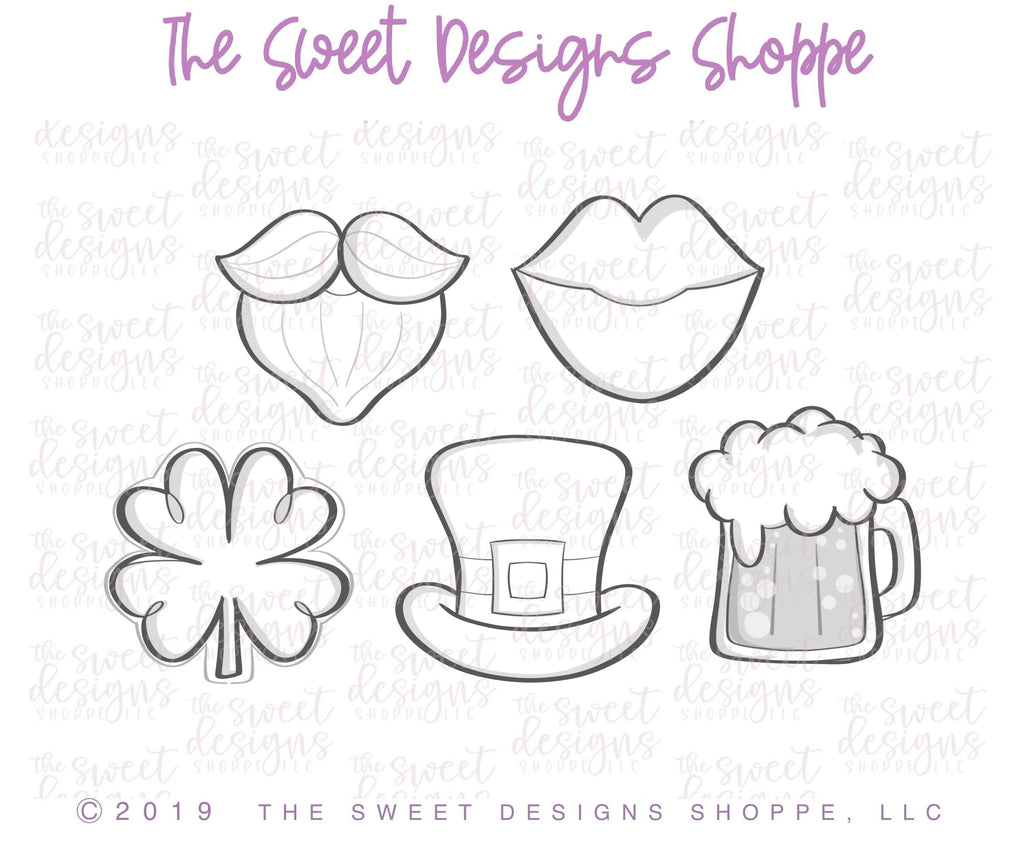 Cookie Cutters - St Patrick's Set Two - Cookie Cutters - The Sweet Designs Shoppe - TSDS - - ALL,Cookie Cutter,Holiday,Love,Mini Sets,patrick,patrick's,Promocode,set,St paddy,ST PATRICK,St Patrick’s Day,St. Pat,St. Patricks