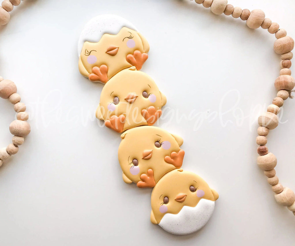 Cookie Cutters - Stacked Chicks Set - 3 Piece Set - Cookie Cutters - The Sweet Designs Shoppe - TSDS - - ALL,Animal,Animals,Animals and Insects,Cookie Cutter,Easter,Easter / Spring,Mini Set,Mini Sets,Promocode,regular sets,set,sets,STL