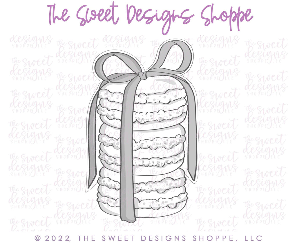 Cookie Cutters - Stacked Macaroon - Cookie Cutter - The Sweet Designs Shoppe - - ALL, Cookie Cutter, Donut, Food, Food and Beverage, Food beverages, Promocode, Sweet, Sweets, valentines