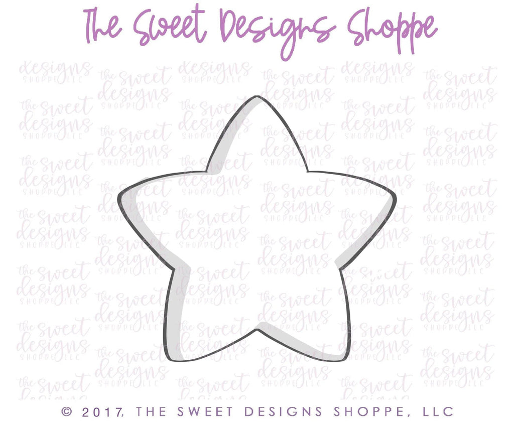 Cookie Cutters - Star - Cookie Cutter - The Sweet Designs Shoppe - TSDS - - 4th,4th July,4th of July,ALL,basic,Basic Shapes,BasicShapes,constellations,Cookie Cutter,fourth of July,Grad,graduations,Independence,Miscellaneous,Patriotic,Promocode,school,School / Graduation,Star,USA