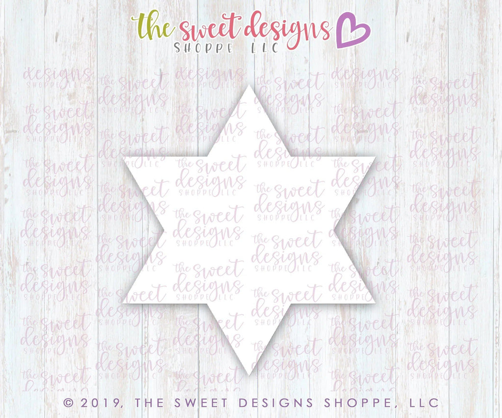 Cookie Cutters - Star of David - Cookie Cutter - The Sweet Designs Shoppe - - ALL, Cookie Cutter, Hanukkah, Promocode