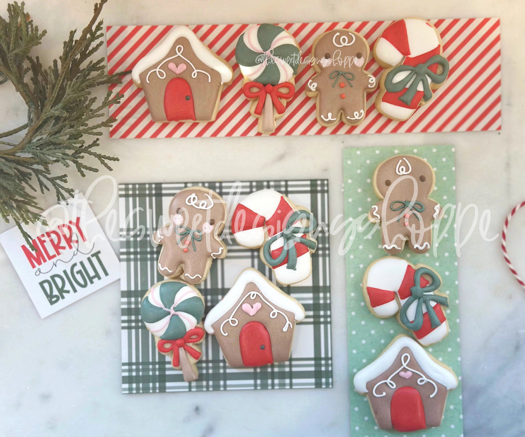 Cookie Cutters - Stocking Treats Mini Set - Set of 4 - Cookie Cutters - The Sweet Designs Shoppe - TSDS - - ALL,Christmas,Christmas / Winter,Cookie Cutter,Ginger boy,ginger bread,Ginger girl,Gingerboy,gingerbread,Gingergirl,GingerHouse,Mini Sets,Promocode,regular sets,set,STL,Winter