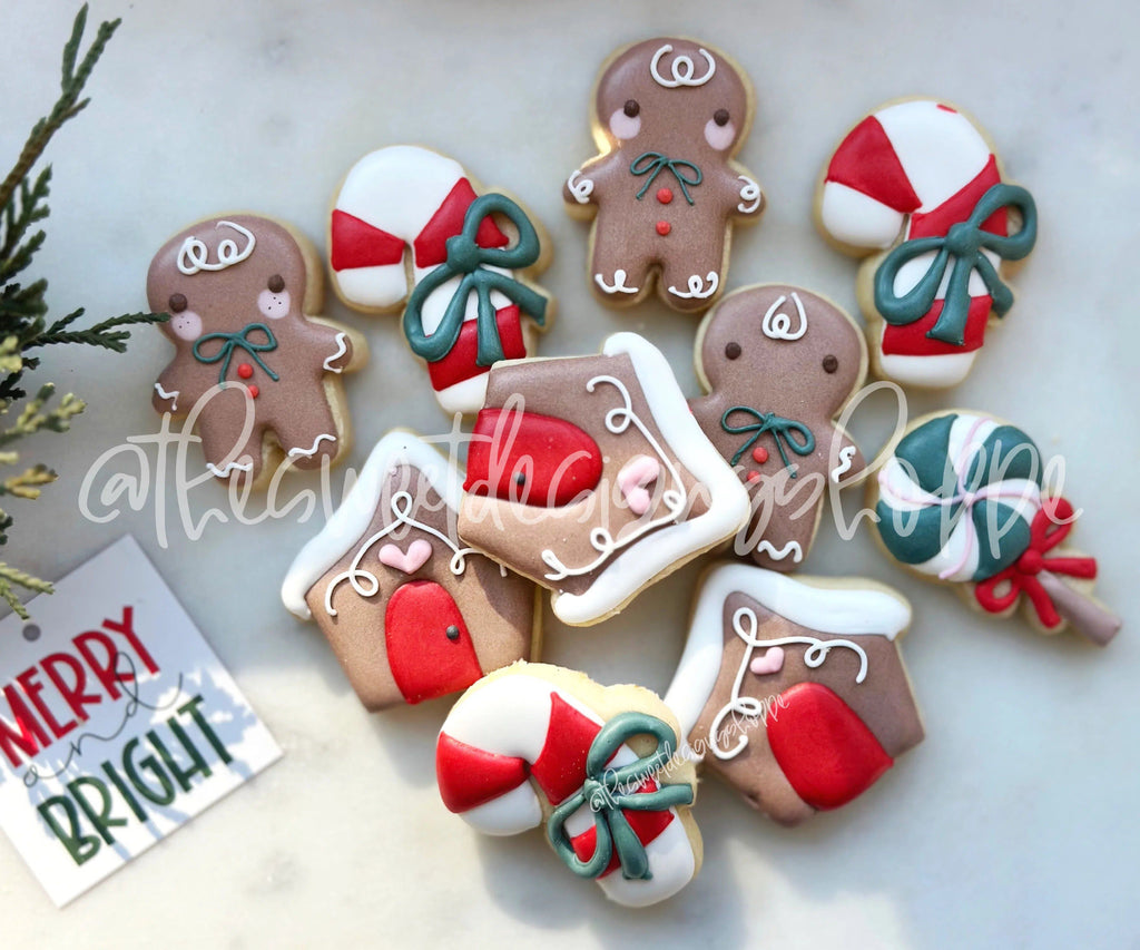 Cookie Cutters - Stocking Treats Mini Set - Set of 4 - Cookie Cutters - The Sweet Designs Shoppe - TSDS - - ALL,Christmas,Christmas / Winter,Cookie Cutter,Ginger boy,ginger bread,Ginger girl,Gingerboy,gingerbread,Gingergirl,GingerHouse,Mini Sets,Promocode,regular sets,set,STL,Winter