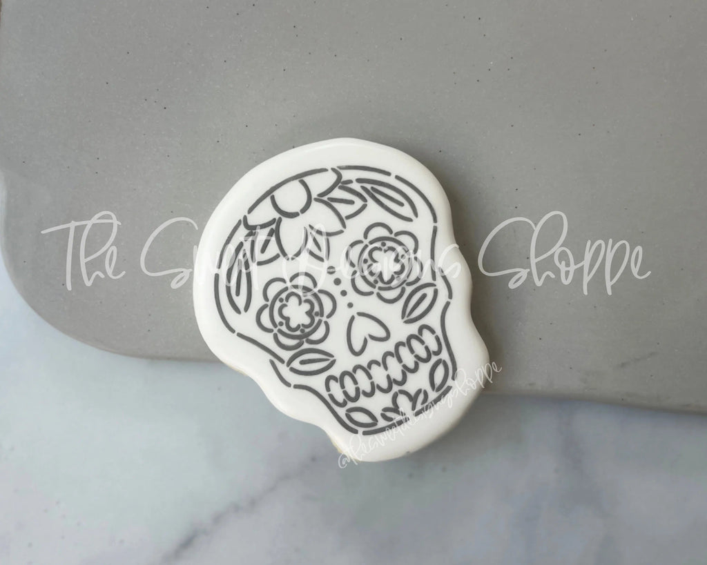 Cookie Cutters - Sugar Skull - Cookie Cutter - Sweet Designs Shoppe - - ALL, Bow, cookie cutters, Customize, Day of the dead, Day of the Death, dia de los muertos, Dia de Muertos, Fall / Halloween, halloween, Mexico, Miscellaneous, monster, Promocode, Skull, Zombies