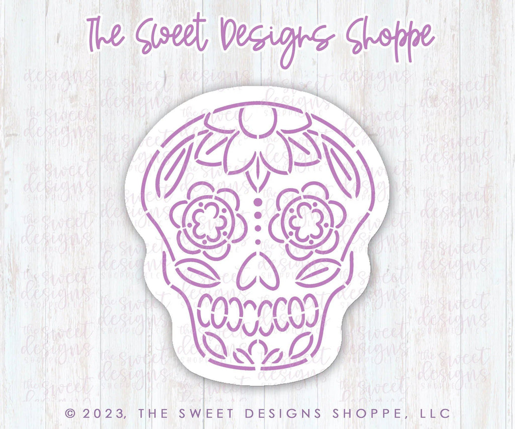 Cookie Cutters - Sugar Skull - Cookie Cutter - The Sweet Designs Shoppe - - ALL, Bow, cookie cutters, Customize, Day of the dead, Day of the Death, dia de los muertos, Dia de Muertos, Fall / Halloween, halloween, Mexico, Miscellaneous, monster, Promocode, Skull, Zombies