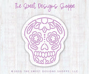 Cookie Cutters - Sugar Skull - Cookie Cutter - The Sweet Designs Shoppe - TSDS - - ALL,Bow,Cookie Cutter,cookie cutters,Customize,Day of the dead,Day of the Death,dia de los muertos,Dia de Muertos,Fall / Halloween,halloween,Mexico,Miscellaneous,monster,Promocode,Skull,STL,Zombies