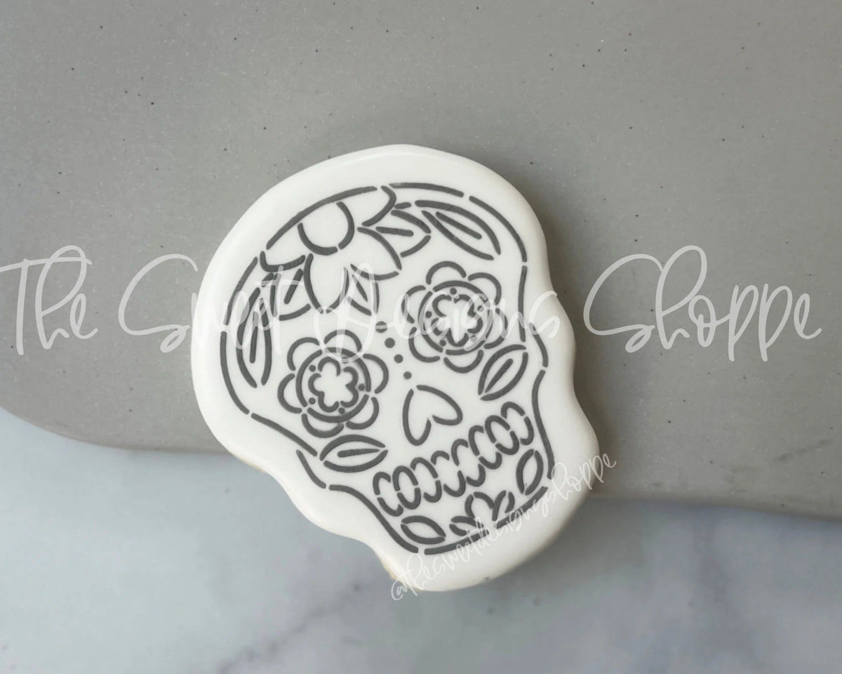 Cookie Cutters - Sugar Skull - Cookie Cutter - The Sweet Designs Shoppe - TSDS - - ALL,Bow,Cookie Cutter,cookie cutters,Customize,Day of the dead,Day of the Death,dia de los muertos,Dia de Muertos,Fall / Halloween,halloween,Mexico,Miscellaneous,monster,Promocode,Skull,STL,Zombies
