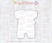 Cookie Cutters - Summer Baby Romper - Cookie Cutter - The Sweet Designs Shoppe - TSDS - - ALL,Baby,Clothes,Clothing / Accessories,Cookie Cutter,newborn,Onesie,onsie,Promocode,STL