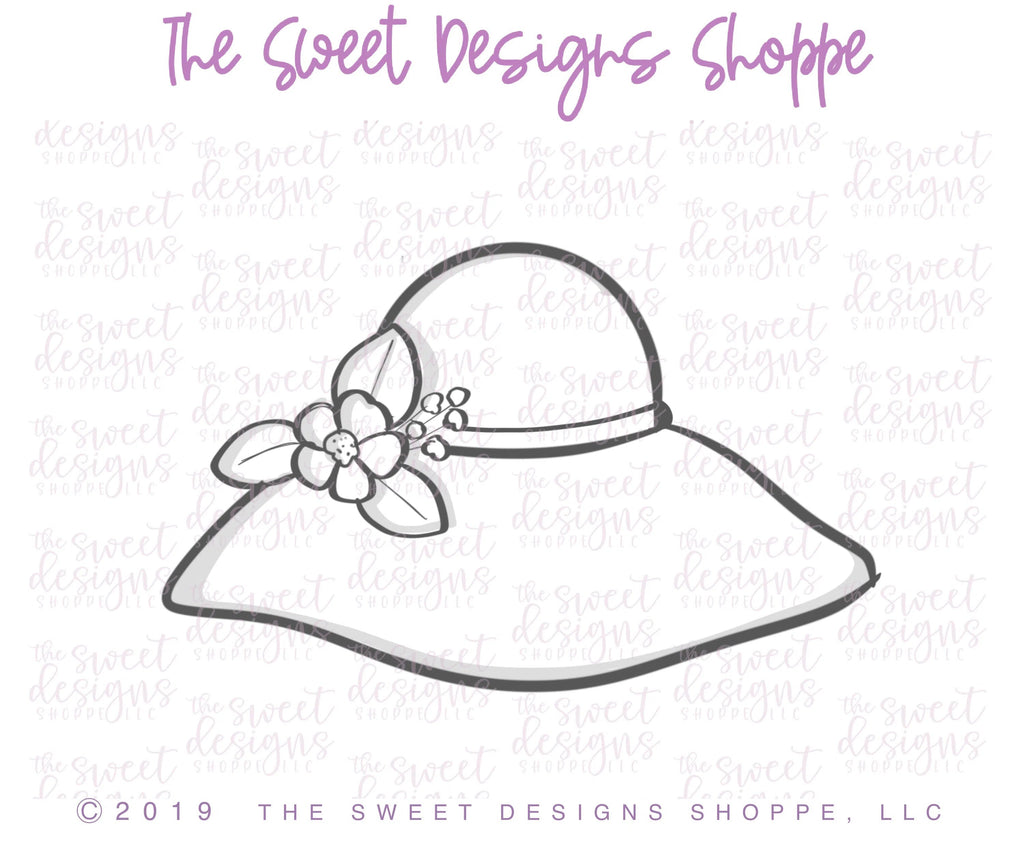 Cookie Cutters - Summer Floral Hat - Cookie Cutter - Sweet Designs Shoppe - - Accesories, Accessories, accessory, ALL, Clothing / Accessories, Cookie Cutter, Promocode, summer