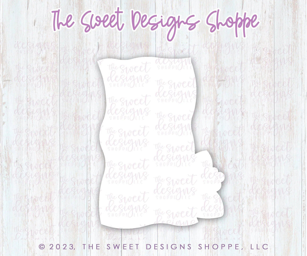 Cookie Cutters - Summer Floral Towel - Cookie Cutter - The Sweet Designs Shoppe - TSDS - - ALL,beach,Cookie Cutter,floral,Ocean,pool,pool party,Promocode,sand,STL,summer,under the sea