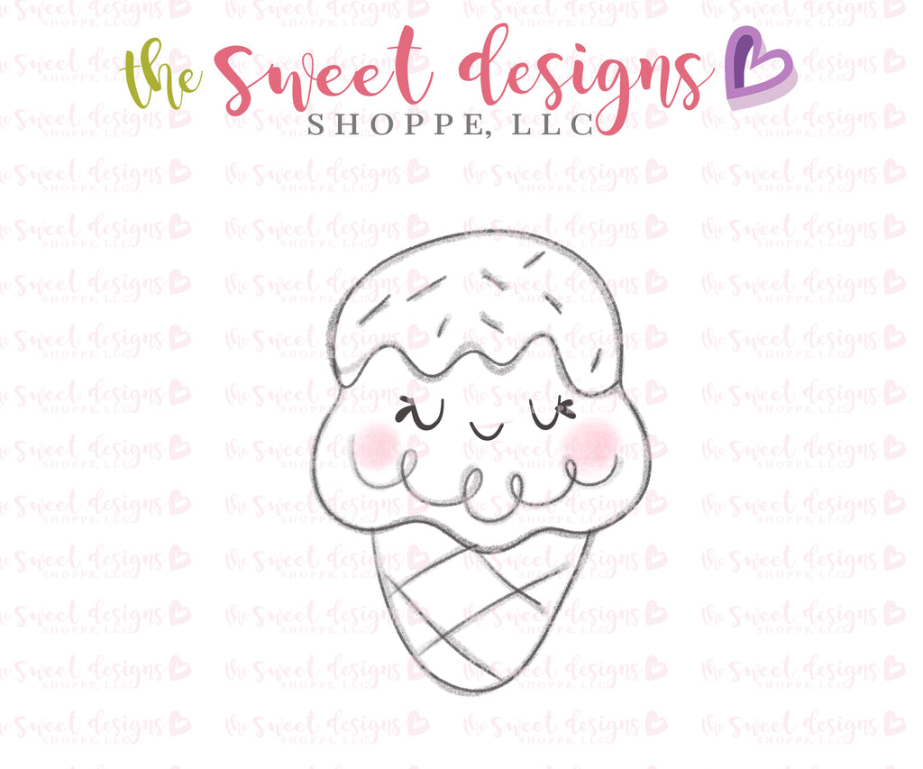 Cookie Cutters - Summer Mini Set - Cookie Cutters - The Sweet Designs Shoppe - TSDS - - ALL,bathing suit,cone,Cookie Cutter,icecream,Mini Sets,Promocode,set,STL,Summer