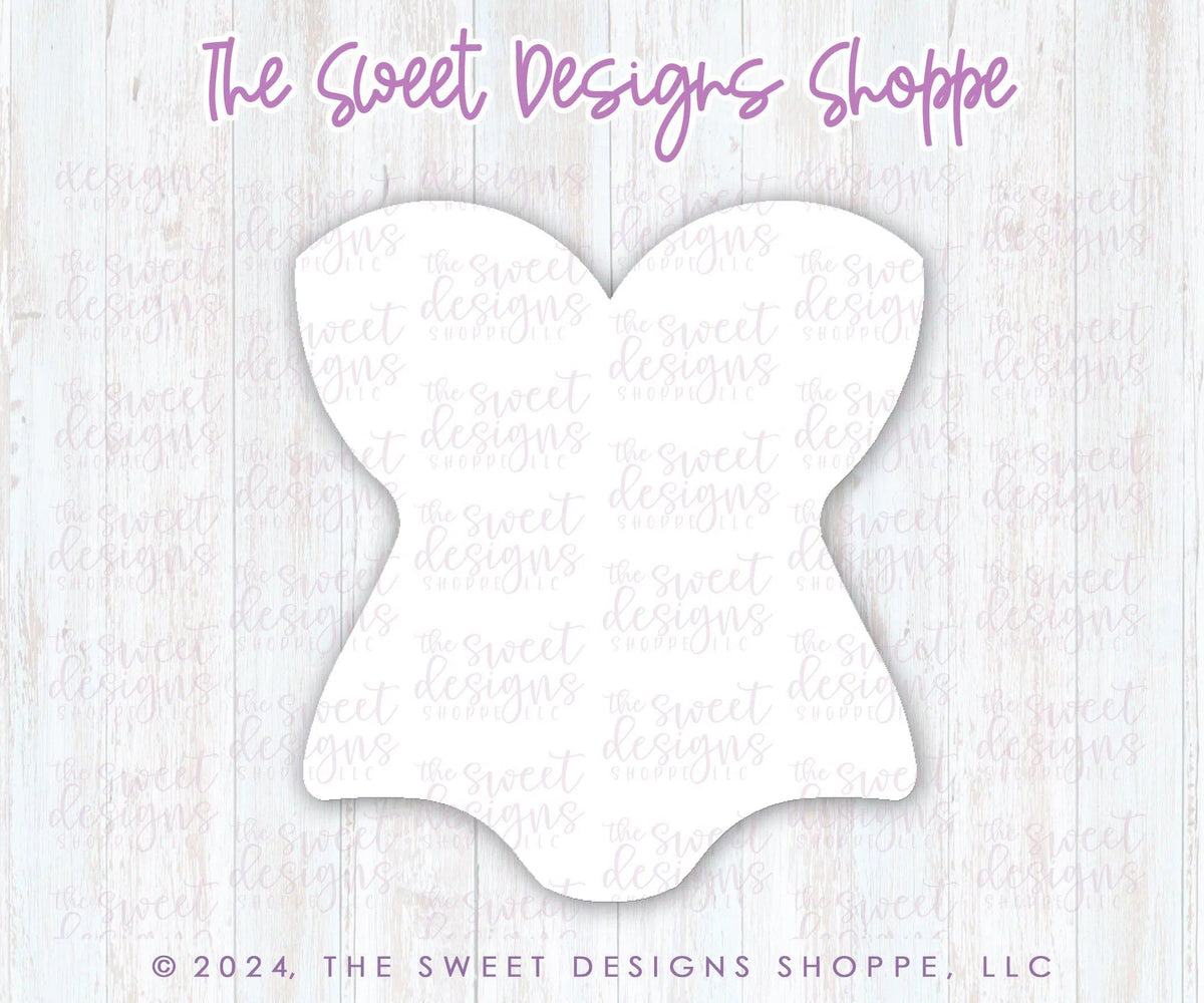 Cookie Cutters - Summer Swimsuit - Cookie Cutter - The Sweet Designs Shoppe - TSDS - - 4th,4th July,4th of July,ALL,bathing suit,beach,Clothing / Accessories,Cookie Cutter,fourth of July,Independence,Patriotic,Patriotric,pool,Promocode,Retro,STL,Summer,swimming,USA,vacation