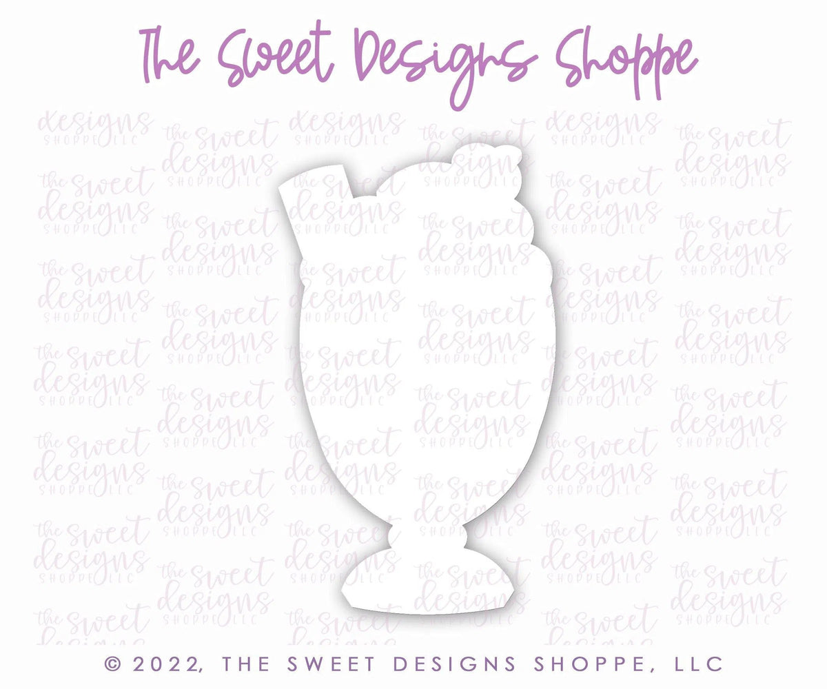 Cookie Cutters - Sundae - Cookie Cutter - The Sweet Designs Shoppe - TSDS - - ALL,Cookie Cutter,dessert,Food and Beverage,Food beverages,ice cream,Lady Milk Stache,Lady MilkStache,LadyMilkStache,Promocode,Sweet,Sweets