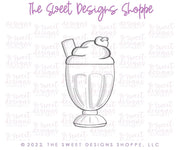 Cookie Cutters - Sundae - Cookie Cutter - The Sweet Designs Shoppe - TSDS - - ALL,Cookie Cutter,dessert,Food and Beverage,Food beverages,ice cream,Lady Milk Stache,Lady MilkStache,LadyMilkStache,Promocode,Sweet,Sweets