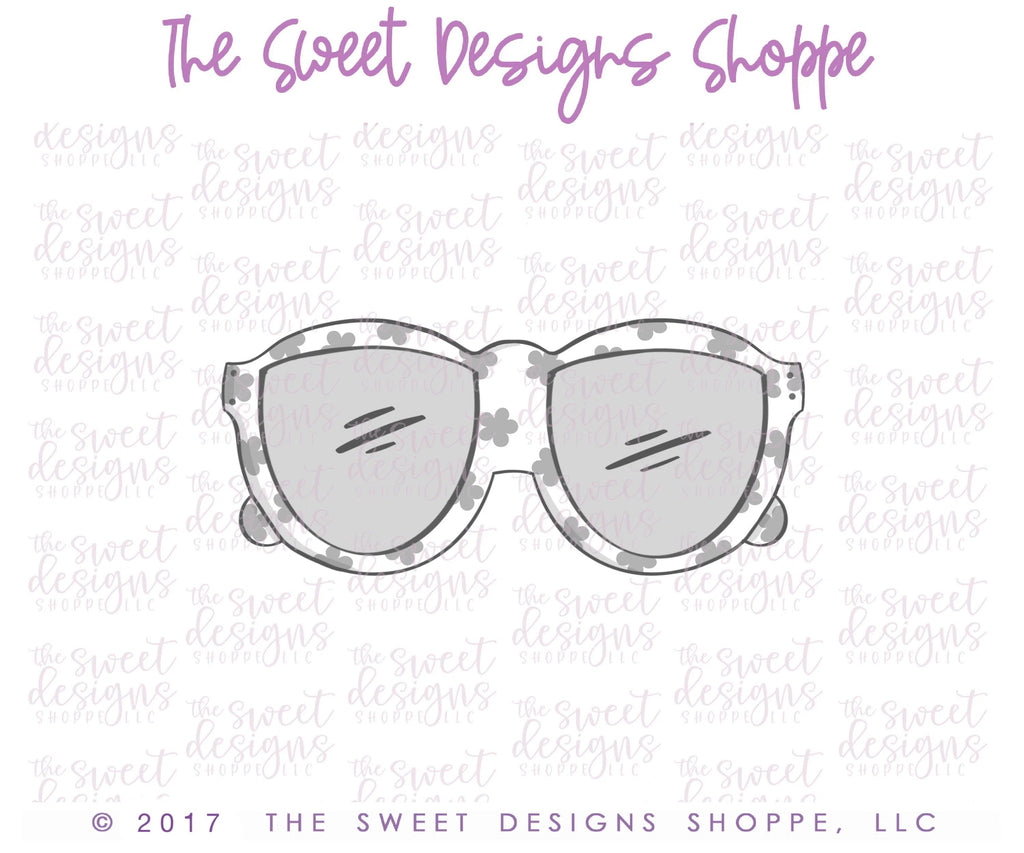 Cookie Cutters - Sunglasses v2 - Cutter - Sweet Designs Shoppe - - Accesories, ALL, Clothing / Accessories, Cookie Cutter, Father, father's day, Luau, Party, Promocode, summer