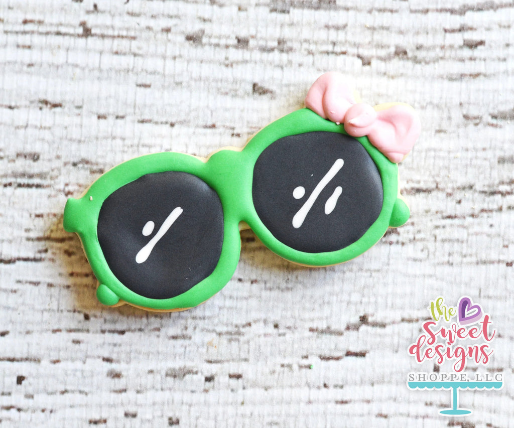 Cookie Cutters - Sunglasses with Bow v2 - Cookie Cutter - Sweet Designs Shoppe - - Accesories, ALL, Clothing / Accessories, Cookie Cutter, Luau, Party, Promocode, summer