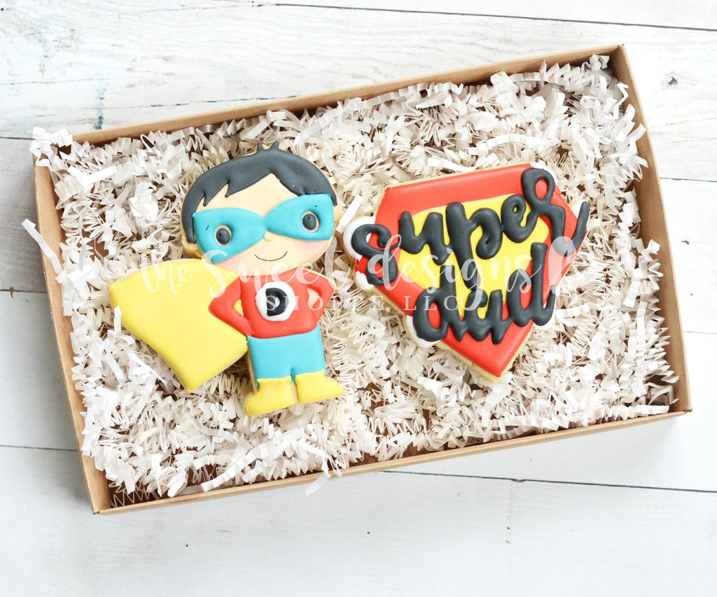 Cookie Cutters - Super Dad - Cookie Cutter - The Sweet Designs Shoppe - - ALL, Cookie Cutter, dad, Father, father's day, grandfather, HERO, lettering, mother, Mothers Day, Plaque, Promocode, Superhero, Superheroes