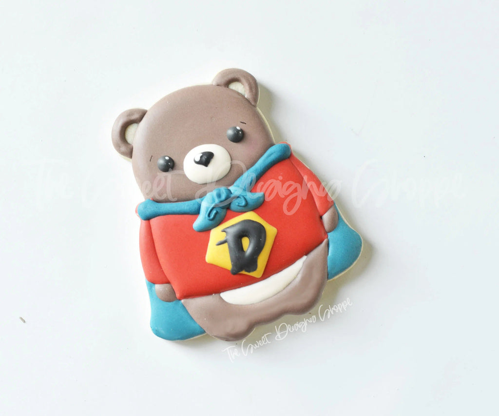 Cookie Cutters - Superhero Bear - Cookie Cutter - The Sweet Designs Shoppe - TSDS - - ALL,Animal,Animals,Animals and Insects,Cookie Cutter,dad,Father,father's day,grandfather,hero,Promocode
