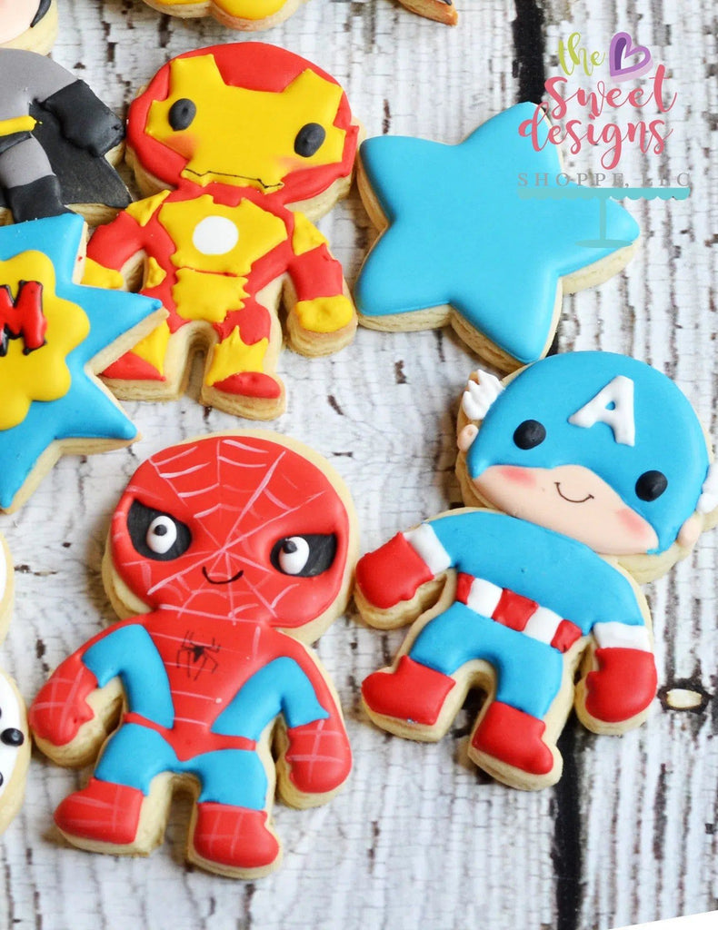 Cookie Cutters - Superhero v2- Cookie Cutter - The Sweet Designs Shoppe - - ALL, boy, Cookie Cutter, Hero, kid, kids, Kids / Fantasy, Party, power, Promocode, Superhero