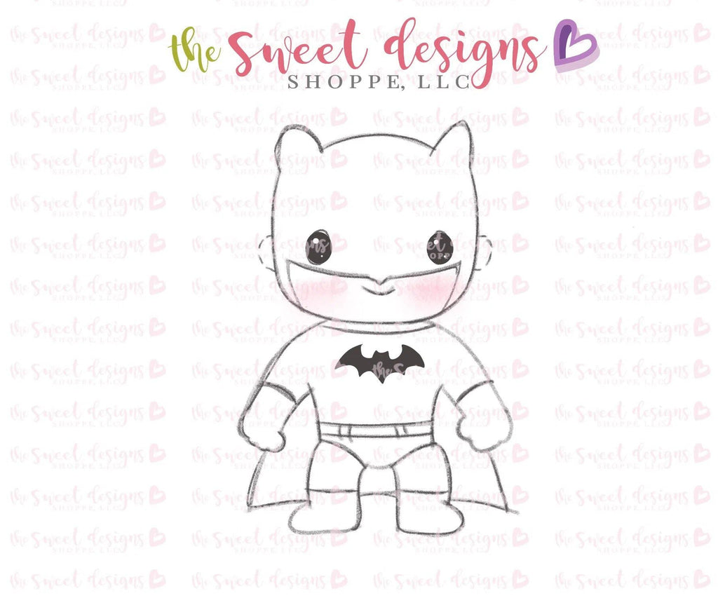 Cookie Cutters - Superhero with Cape v2- Cookie Cutter - The Sweet Designs Shoppe - TSDS - - ALL,boy,Cookie Cutter,Fall / Halloween,halloween,Hero,Kids,Kids / Fantasy,Party,power,Promocode,Superhero,Superheroes