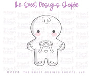 Cookie Cutters - Sweet Gingerbread Boy - Cookie Cutter - The Sweet Designs Shoppe - TSDS - - ALL,Christmas,Christmas / Winter,Cookie Cutter,Ginger boy,ginger bread,Ginger girl,Gingerboy,gingerbread,gingerbread man,Gingergirl,Promocode,STL