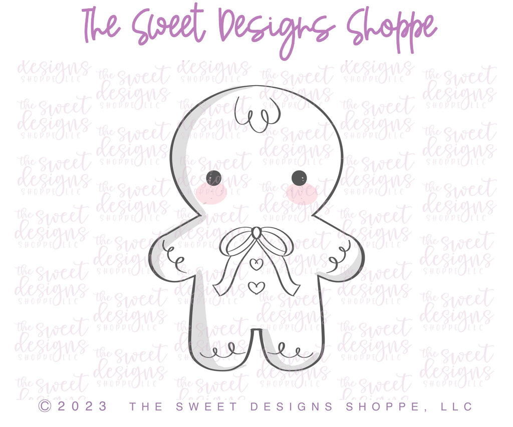 Cookie Cutters - Sweet Gingerbread Christmas Cookie Cutters Set - Set of 3 - Cookie Cutters - The Sweet Designs Shoppe - TSDS - - ALL,Christmas,Christmas / Winter,Christmas Cookies,Cookie Cutter,Ginger boy,ginger bread,Ginger girl,Gingerboy,gingerbread,gingerbread man,Gingergirl,Mini Sets,Promocode,regular sets,set,STL