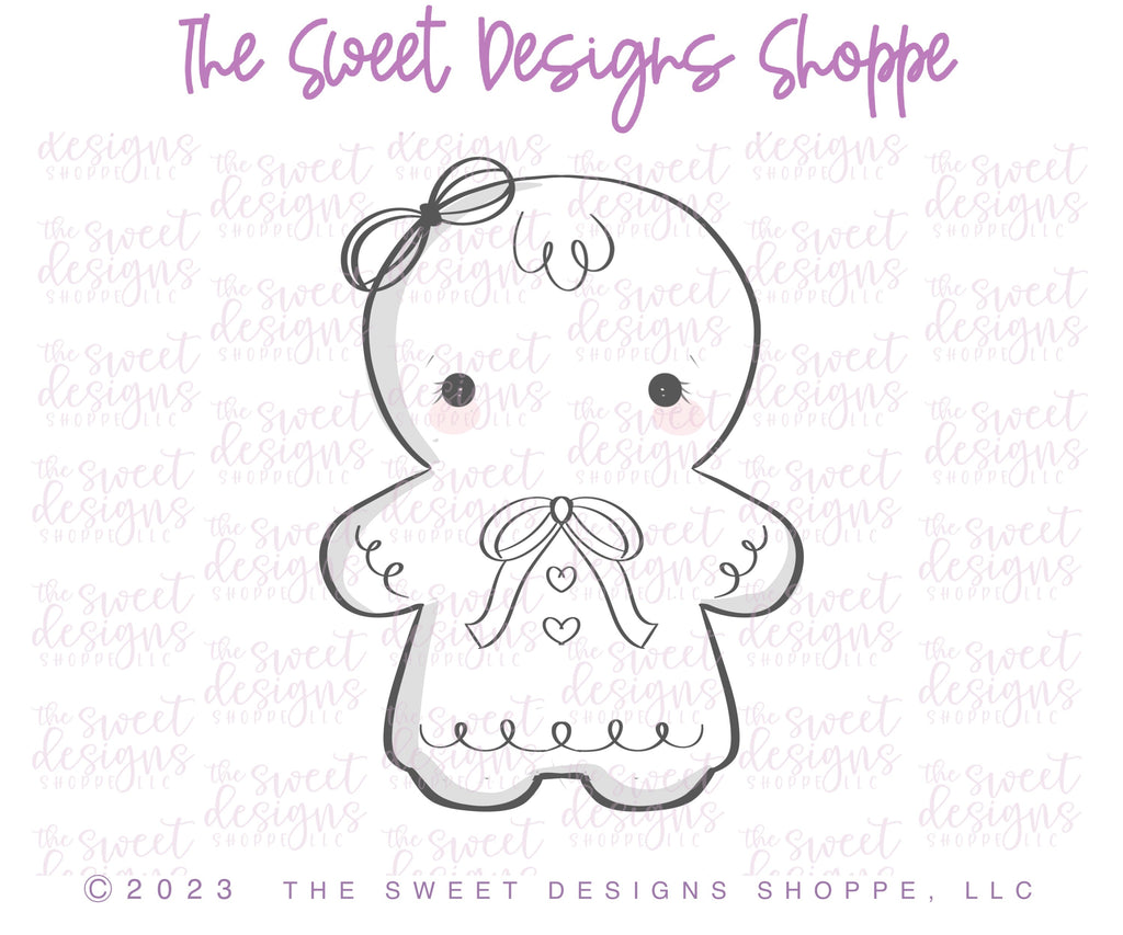 Cookie Cutters - Sweet Gingerbread Christmas Cookie Cutters Set - Set of 3 - Cookie Cutters - The Sweet Designs Shoppe - TSDS - - ALL,Christmas,Christmas / Winter,Christmas Cookies,Cookie Cutter,Ginger boy,ginger bread,Ginger girl,Gingerboy,gingerbread,gingerbread man,Gingergirl,Mini Sets,Promocode,regular sets,set,STL