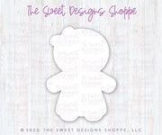 Cookie Cutters - Sweet Gingerbread Girl - Cookie Cutter - The Sweet Designs Shoppe - TSDS - - ALL,Christmas,Christmas / Winter,Cookie Cutter,Ginger boy,ginger bread,Ginger girl,Gingerboy,gingerbread,gingerbread man,Gingergirl,Promocode,STL