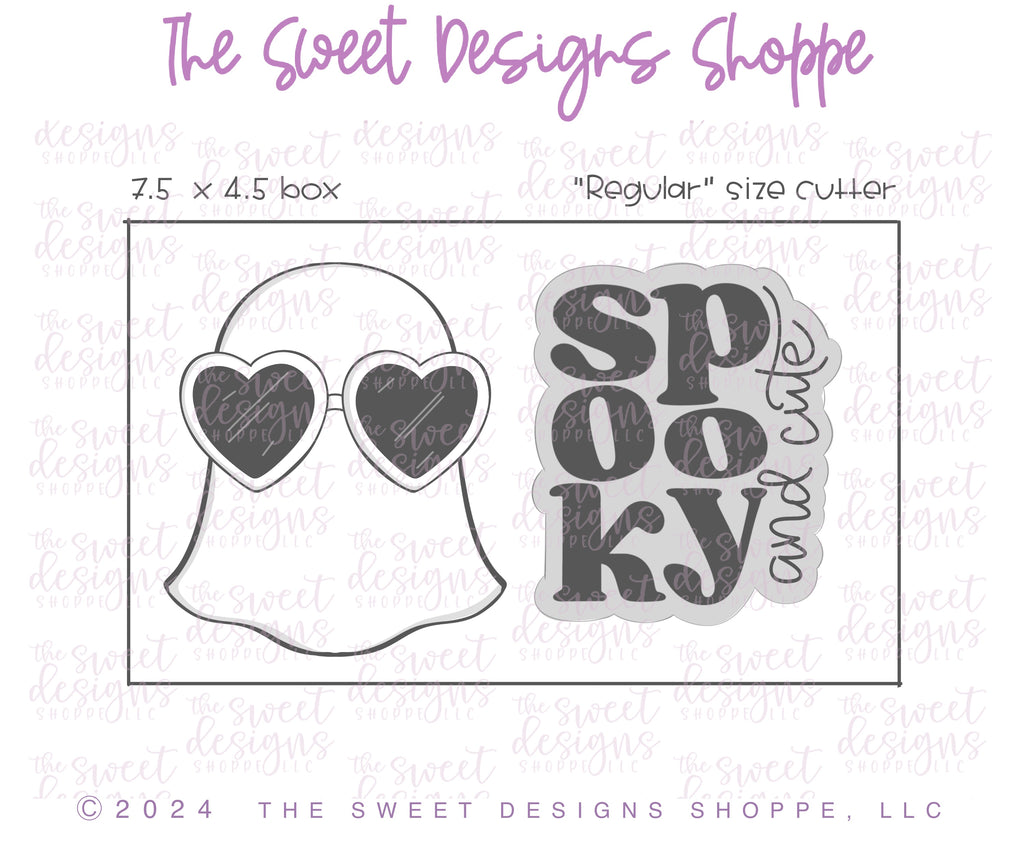 Cookie Cutters - Swifty Ghost & Plaque Cookie Cutter Set - Set of 2 - Cookie Cutters - The Sweet Designs Shoppe - TSDS - - ALL,Cookie Cutter,halloween,Halloween set,Halloween Sets,Plaque,Plaques,PLAQUES HANDLETTERING,Promocode,regular sets,set,STL,Swifties,Swifts,Taylor Swift Inspired