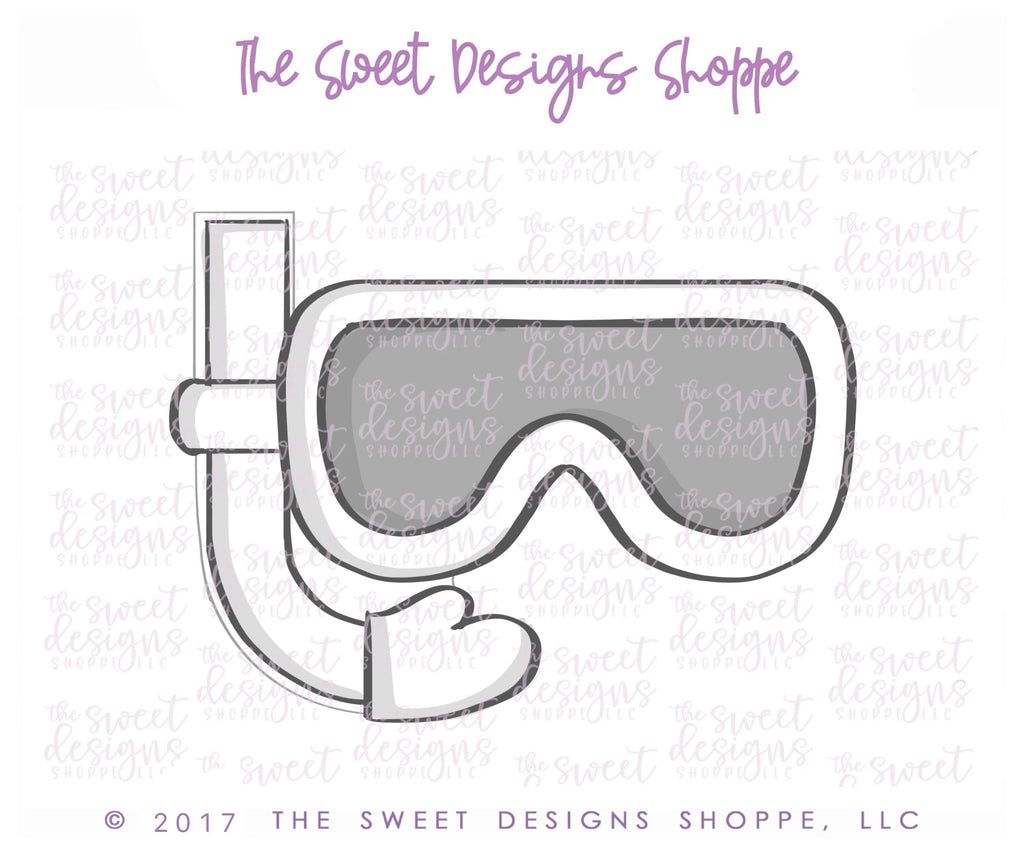 Cookie Cutters - Swim Mask and Snorkel - Cookie Cutter - Sweet Designs Shoppe - - ALL, bathing suit, beach, Cookie Cutter, Hobbies, pool, Promocode, Summer, vacation
