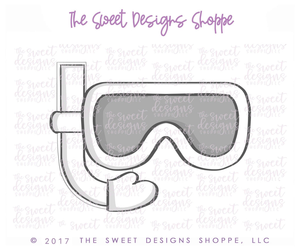 Cookie Cutters - Swim Mask and Snorkel - Cookie Cutter - The Sweet Designs Shoppe - - ALL, bathing suit, beach, Cookie Cutter, Hobbies, pool, Promocode, Summer, vacation