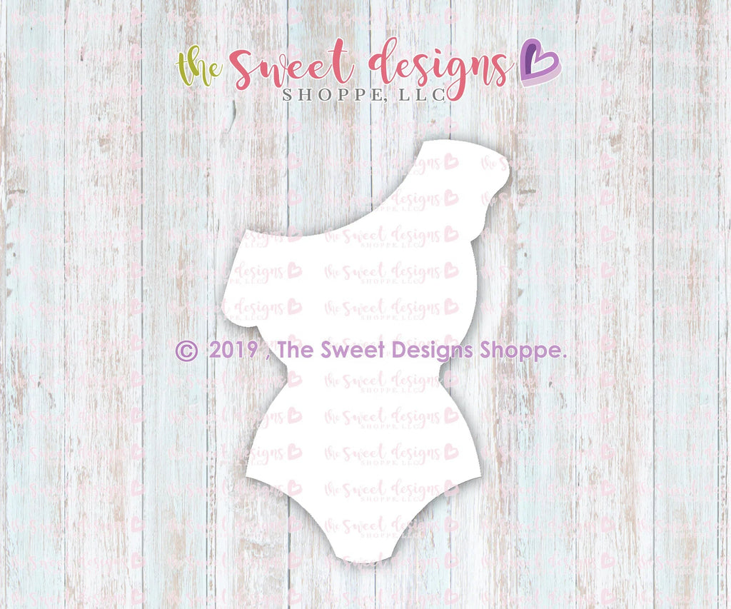 Cookie Cutters - Swimsuit with Side Ruffle - Cookie Cutter - Sweet Designs Shoppe - - ALL, bathing suit, beach, Clothing / Accessories, Cookie Cutter, pool, Promocode, Summer, swimming, vacation