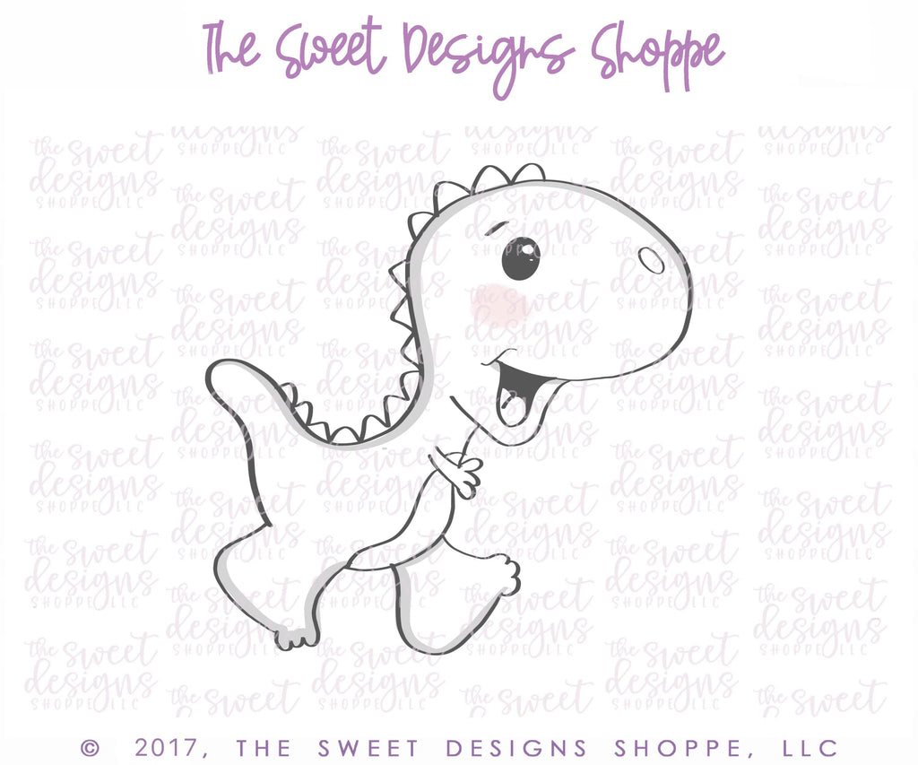 Cookie Cutters - T-Rex V2 Cookie Cutter - Sweet Designs Shoppe - - ALL, Animal, Cookie Cutter, Dino, dinosaur, Dinosaurs, kids, Kids / Fantasy, prehistoric, Promocode