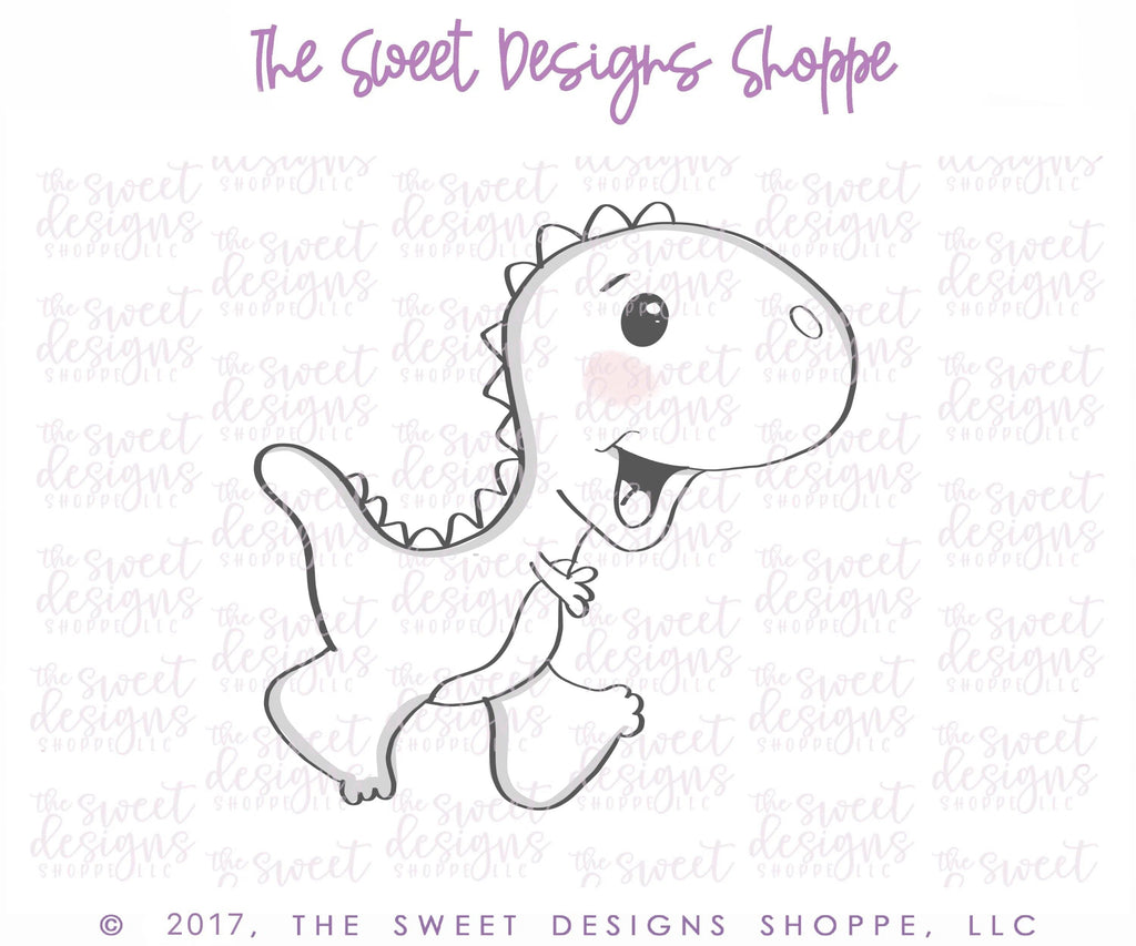 Cookie Cutters - T-Rex V2 Cookie Cutter - The Sweet Designs Shoppe - - ALL, Animal, Cookie Cutter, Dino, dinosaur, Dinosaurs, kids, Kids / Fantasy, prehistoric, Promocode