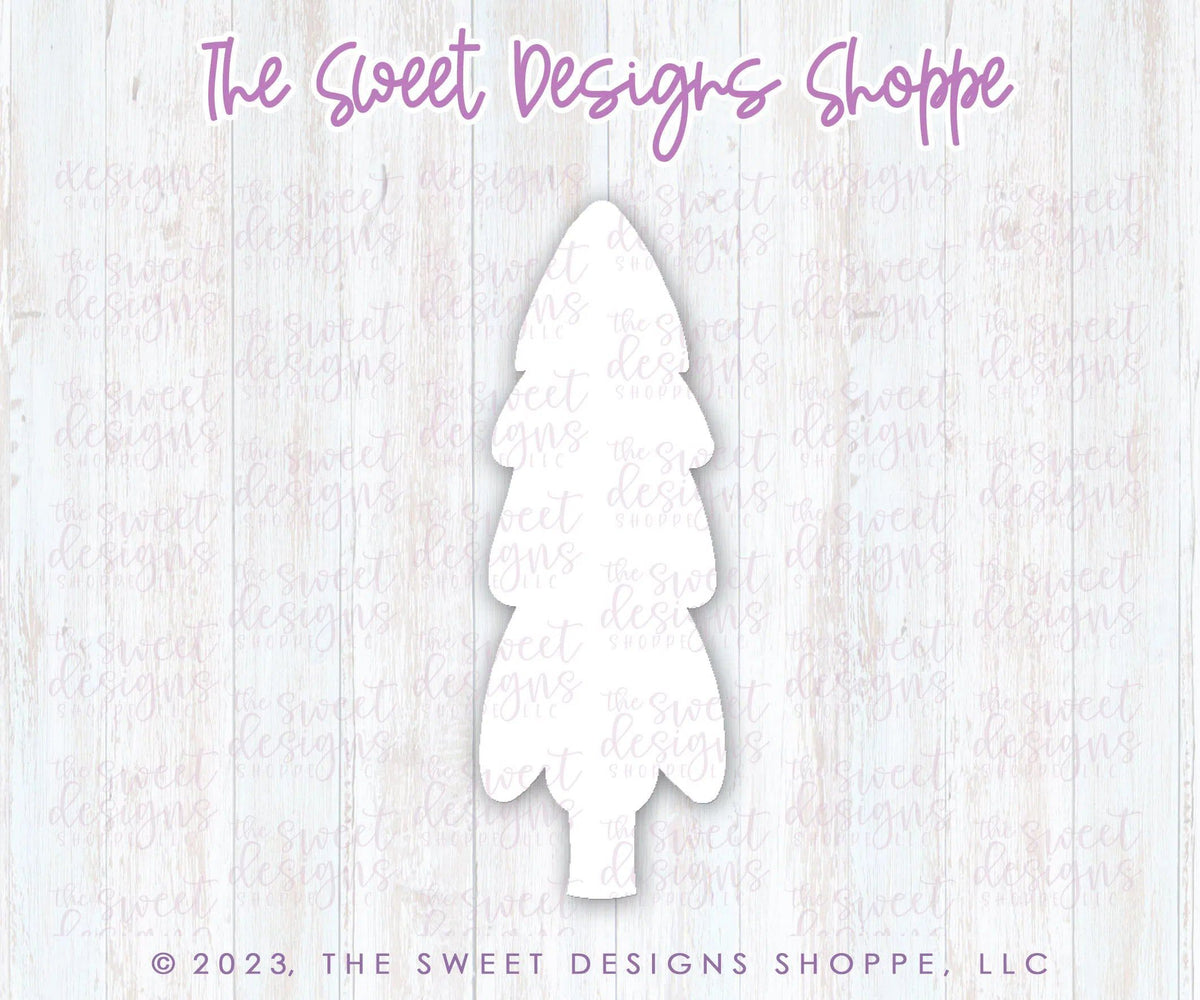 Cookie Cutters - Tall and Narrow Christmas Tree - Cookie Cutter - The Sweet Designs Shoppe - TSDS - - ALL,Christmas,Christmas / Winter,Christmas Cookies,Cookie Cutter,Miscellaneous,Nature,Promocode,STL