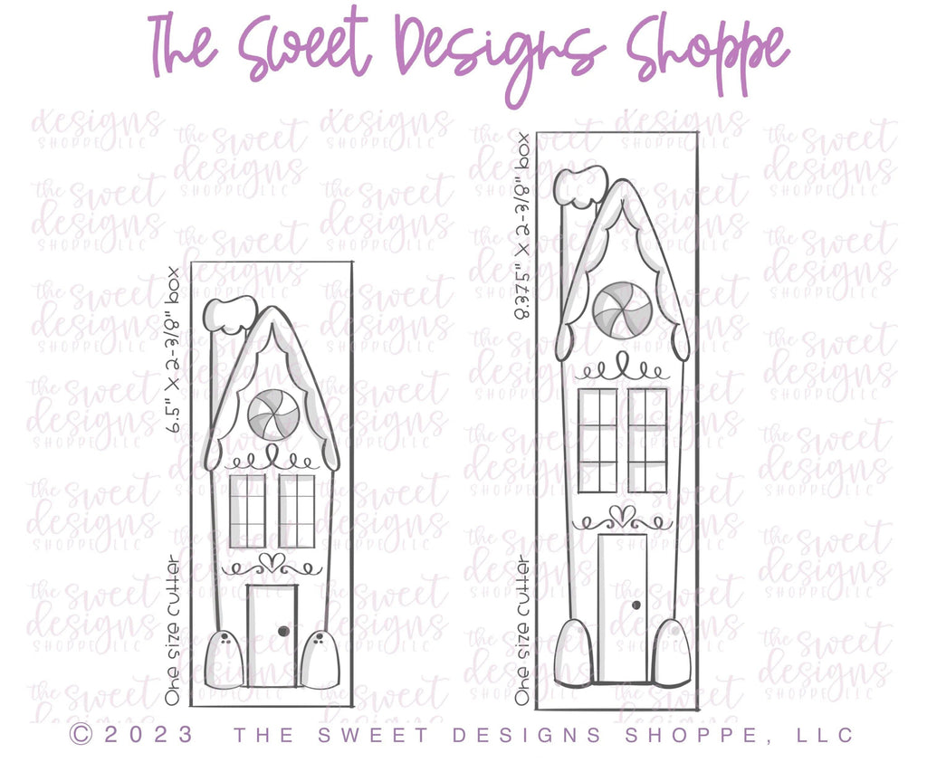 Cookie Cutters - Tall and Narrow Ginger House - Cookie Cutter - The Sweet Designs Shoppe - TSDS - - ALL,Christmas,Christmas / Winter,Christmas Cookies,Cookie Cutter,Ginger bread,gingerbread,GingerHouse,House,Miscellaneous,Promocode,STL