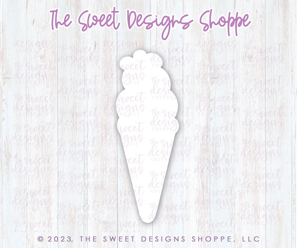Cookie Cutters - Tall and Narrow Ice Cream - Cookie Cutter - The Sweet Designs Shoppe - TSDS - - ALL,Cookie Cutter,fast food,Food,Food & Beverages,Ice Cream,icecream,Misc,Miscellaneous,Promocode,STL,Summer,Sweet,Sweets,valentine,valentines