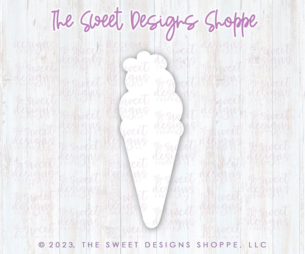 Cookie Cutters - Tall and Narrow Ice Cream - Cookie Cutter - The Sweet Designs Shoppe - TSDS - - ALL,Cookie Cutter,fast food,Food,Food & Beverages,Ice Cream,icecream,Misc,Miscellaneous,Promocode,STL,Summer,Sweet,Sweets,valentine,valentines