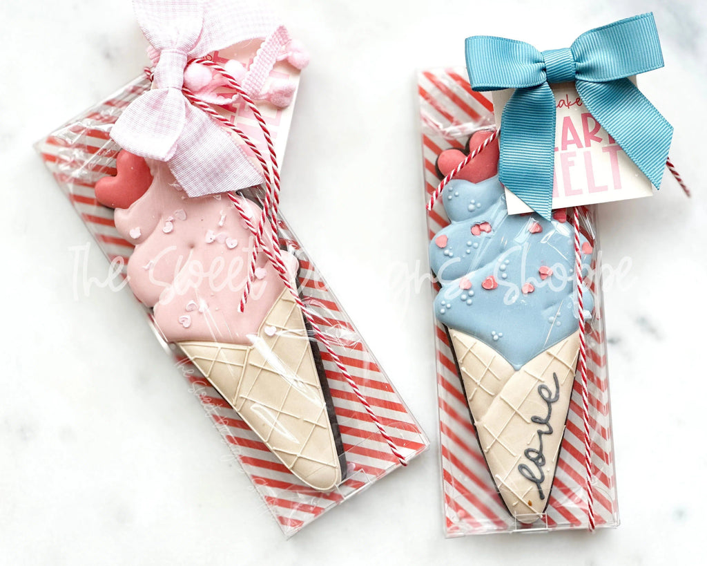 Cookie Cutters - Tall and Narrow Ice Cream - Cookie Cutter - The Sweet Designs Shoppe - TSDS - - ALL,Cookie Cutter,fast food,Food,Food & Beverages,Ice Cream,icecream,Misc,Miscellaneous,Promocode,STL,Summer,Sweet,Sweets,valentine,valentines