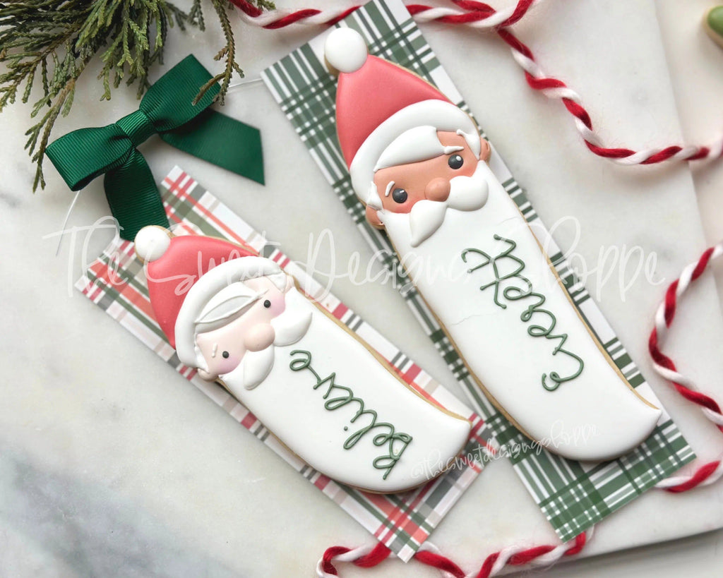 Cookie Cutters - Tall and Narrow Santa Face - Cookie Cutter - The Sweet Designs Shoppe - TSDS - - ALL,Christmas,Christmas / Winter,Christmas Cookies,Cookie Cutter,cookies for Santa,Miscellaneous,Promocode,Santa Claus,Santa Face,STL