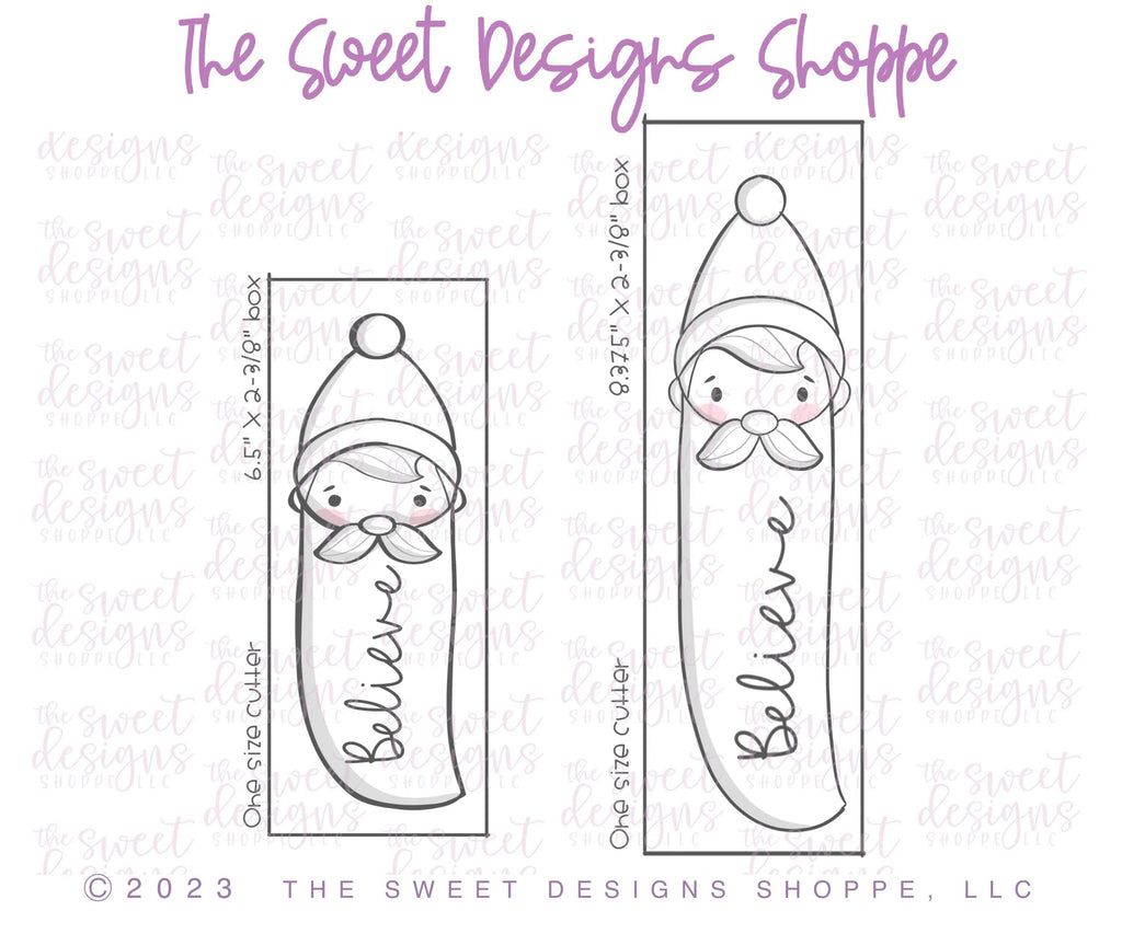 Cookie Cutters - Tall and Narrow Santa Face - Cookie Cutter - The Sweet Designs Shoppe - TSDS - - ALL,Christmas,Christmas / Winter,Christmas Cookies,Cookie Cutter,cookies for Santa,Miscellaneous,Promocode,Santa Claus,Santa Face,STL