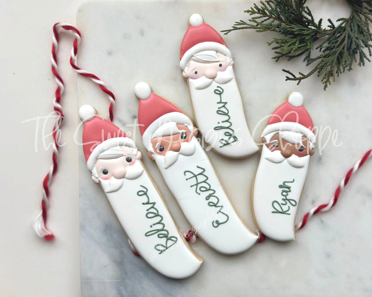 Cookie Cutters - Tall and Narrow Santa Face - Cookie Cutter - The Sweet Designs Shoppe - TSDS - - ALL,Christmas,Christmas / Winter,Christmas Cookies,Cookie Cutter,cookies for Santa,Miscellaneous,Promocode,Santa Claus,Santa Face,STL