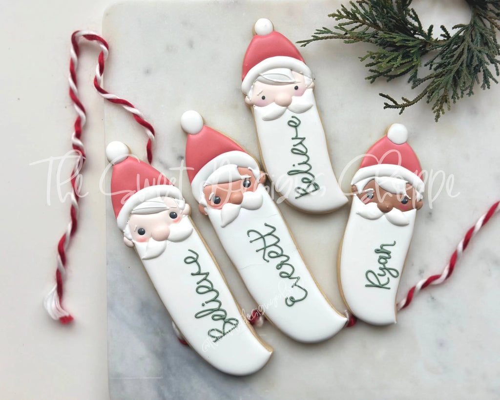 Cookie Cutters - Tall and Narrow Santa Face - Cookie Cutter - The Sweet Designs Shoppe - TSDS - - ALL,Christmas,Christmas / Winter,Christmas Cookies,Cookie Cutter,cookies for Santa,Miscellaneous,Promocode,Santa Claus,Santa Face,STL
