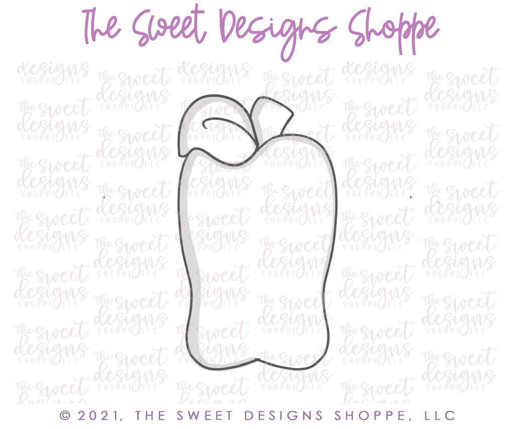 Cookie Cutters - Tall Apple - Cutter - Sweet Designs Shoppe - - ALL, back to school, Cookie Cutter, Food, Food and Beverage, Food beverages, Grad, graduations, Promocode, School, School / Graduation, School Bus, school supplies
