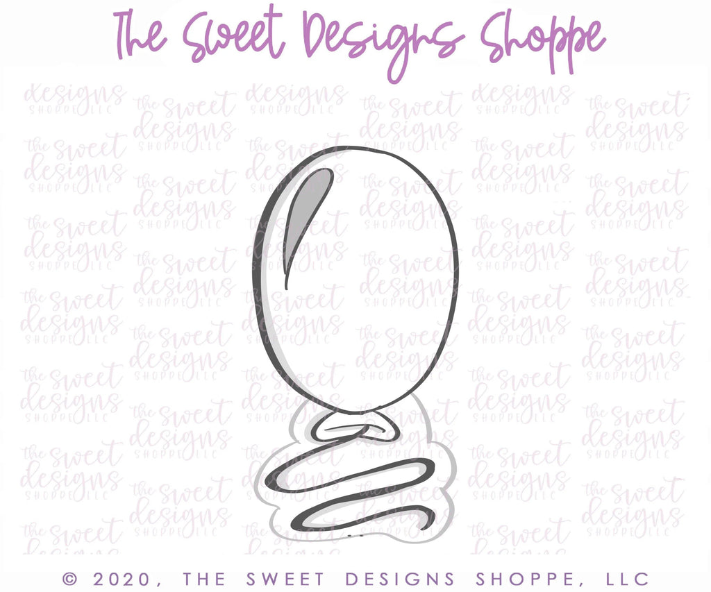 Cookie Cutters - Tall Balloon - Cookie Cutter - The Sweet Designs Shoppe - TSDS - - ALL,Balloon,Birthday,celebration,Cookie Cutter,Party,Promocode